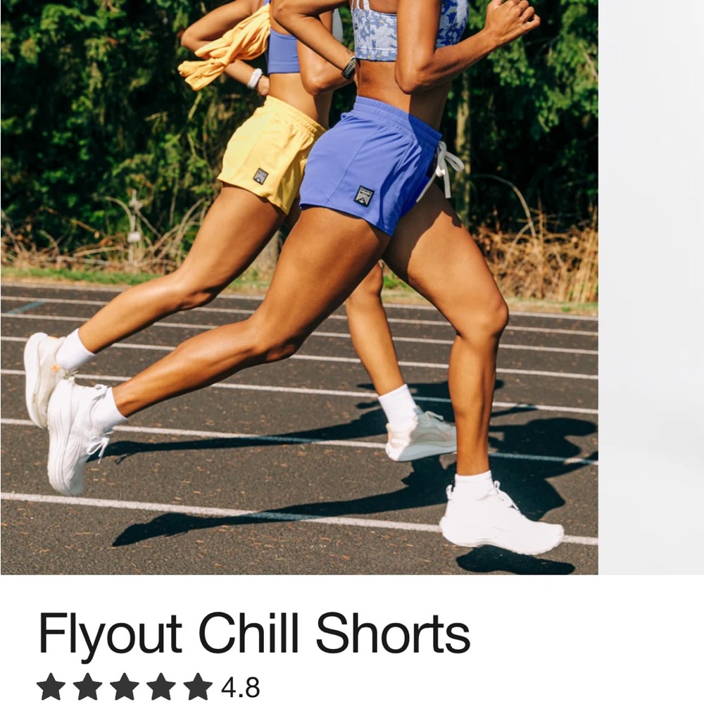Oiselle Flyout Chill Shorts in Blue women’s Medium - new without tags never worn
